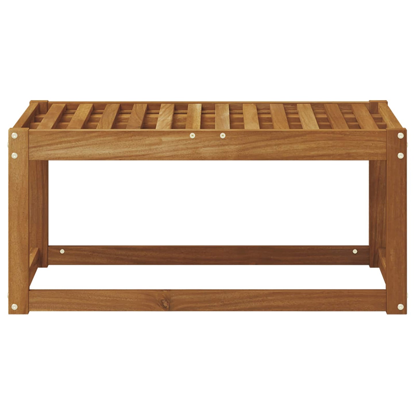 Outdoor Stool Bench Natural 79 x 43 x 37 cm Solid Acacia Wood