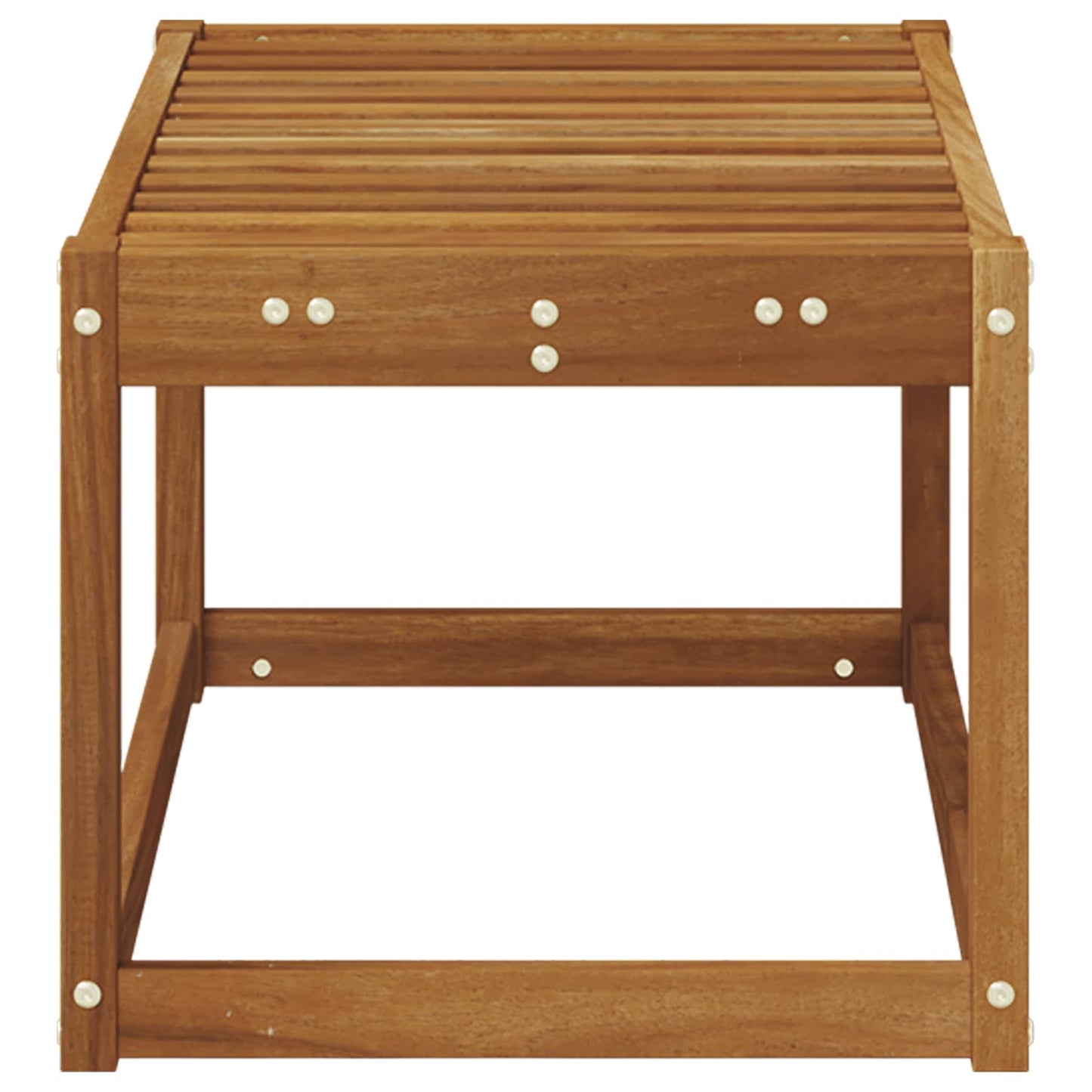 Outdoor Stool Bench Natural 79 x 43 x 37 cm Solid Acacia Wood