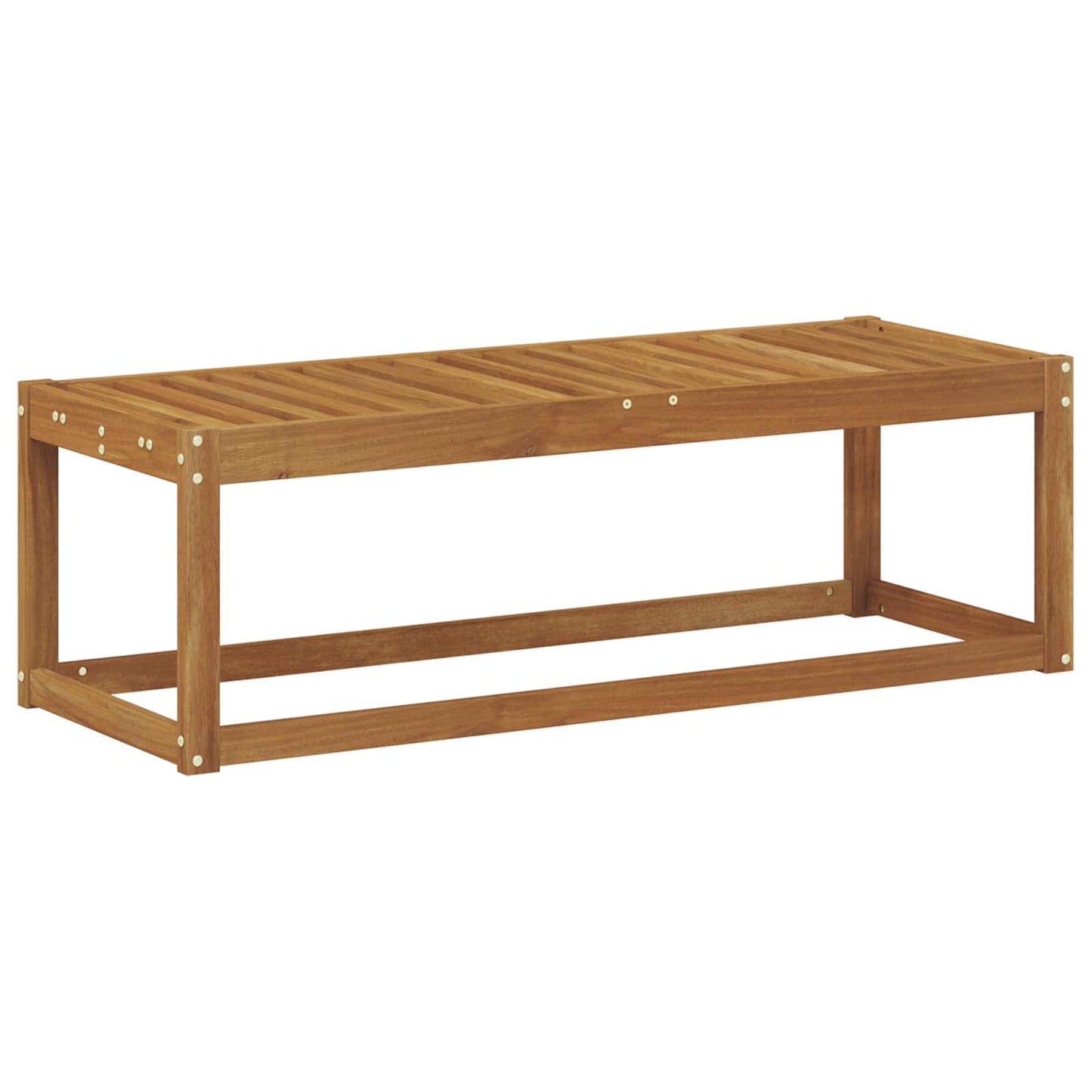 Outdoor Stool Bench Natural 115 x 43 x 37 cm Solid Acacia Wood