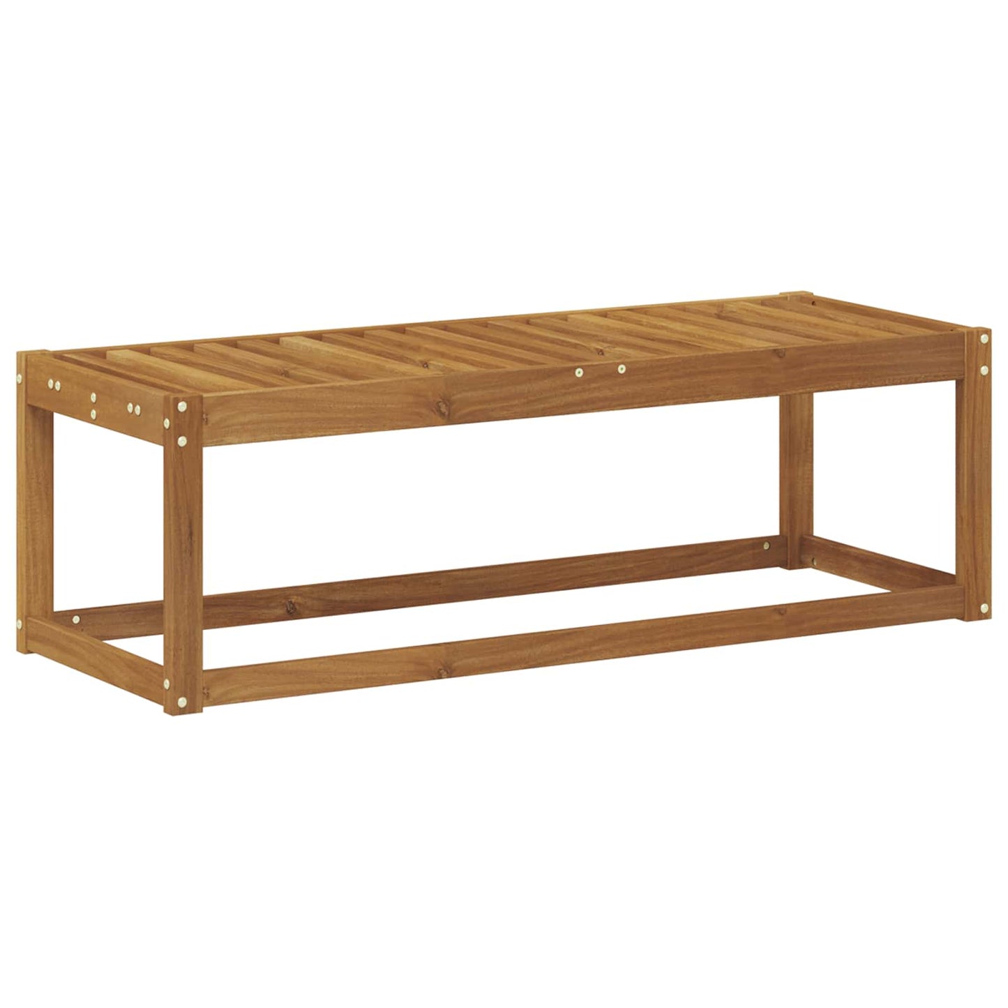 Outdoor Stool Bench Natural 115 x 43 x 37 cm Solid Acacia Wood