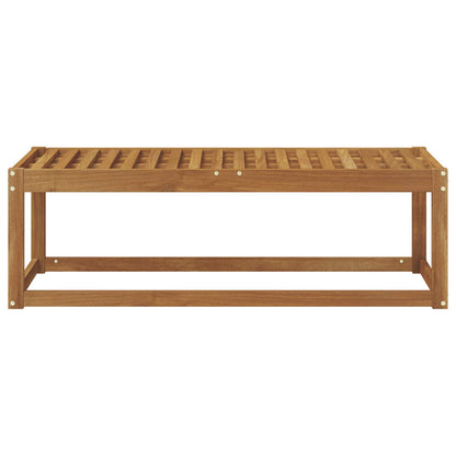Outdoor Stool Bench Natural 115 x 43 x 37 cm Solid Acacia Wood
