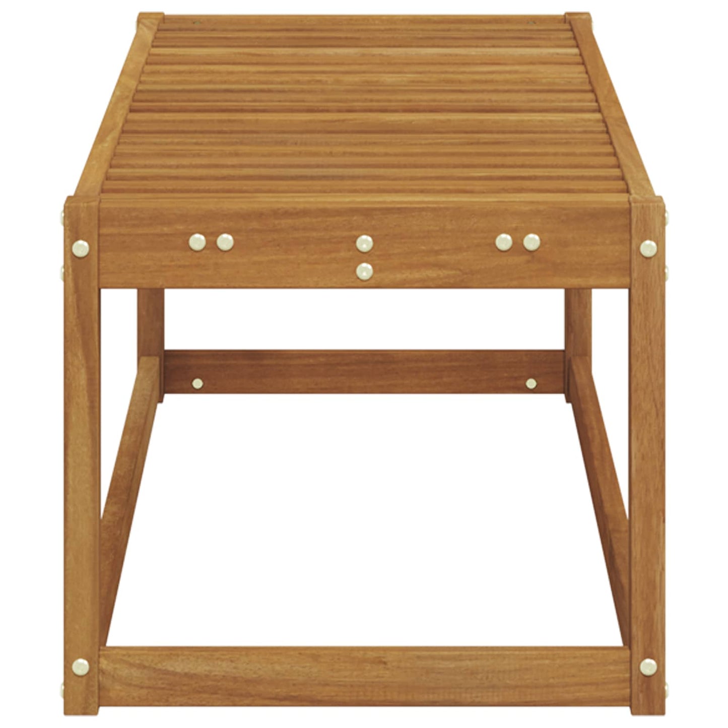 Outdoor Stool Bench Natural 115 x 43 x 37 cm Solid Acacia Wood