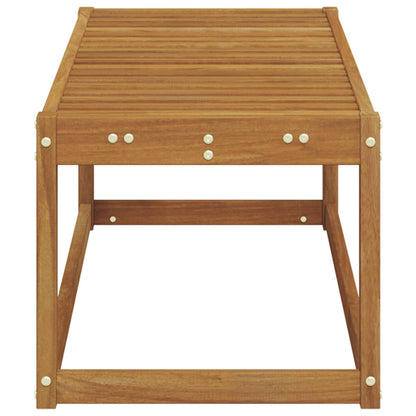 Outdoor Stool Bench Natural 115 x 43 x 37 cm Solid Acacia Wood