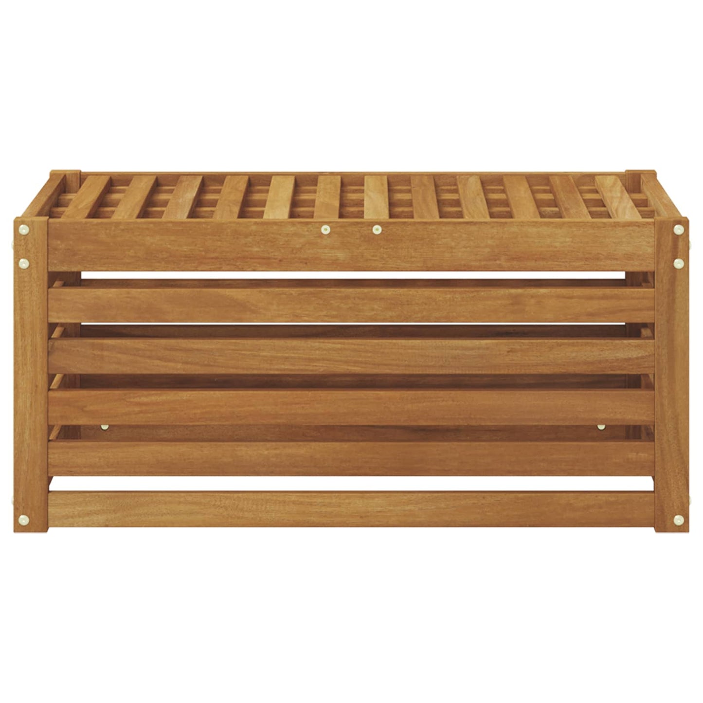 Outdoor Stool Bench Solid Acacia Wood Natural 79 x 43 x 37 cm
