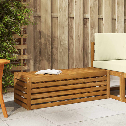 Outdoor Stool Bench Solid Acacia Wood Natural 115 x 43 x 37 cm
