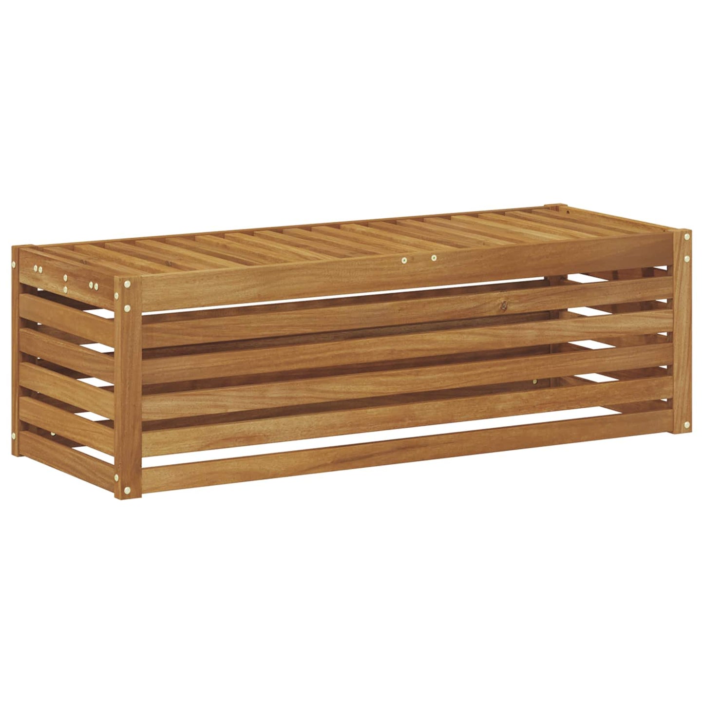 Outdoor Stool Bench Solid Acacia Wood Natural 115 x 43 x 37 cm