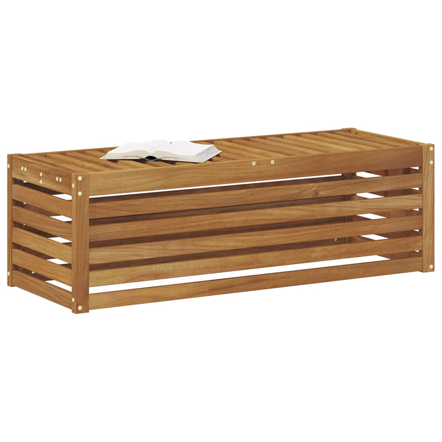 Outdoor Stool Bench Solid Acacia Wood Natural 115 x 43 x 37 cm