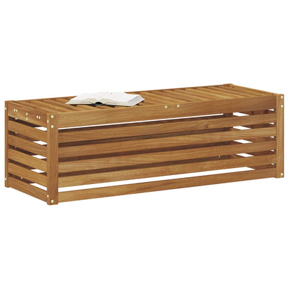 Outdoor Stool Bench Solid Acacia Wood Natural 115 x 43 x 37 cm