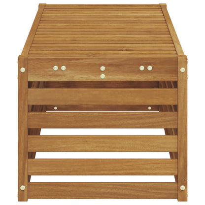 Outdoor Stool Bench Solid Acacia Wood Natural 115 x 43 x 37 cm