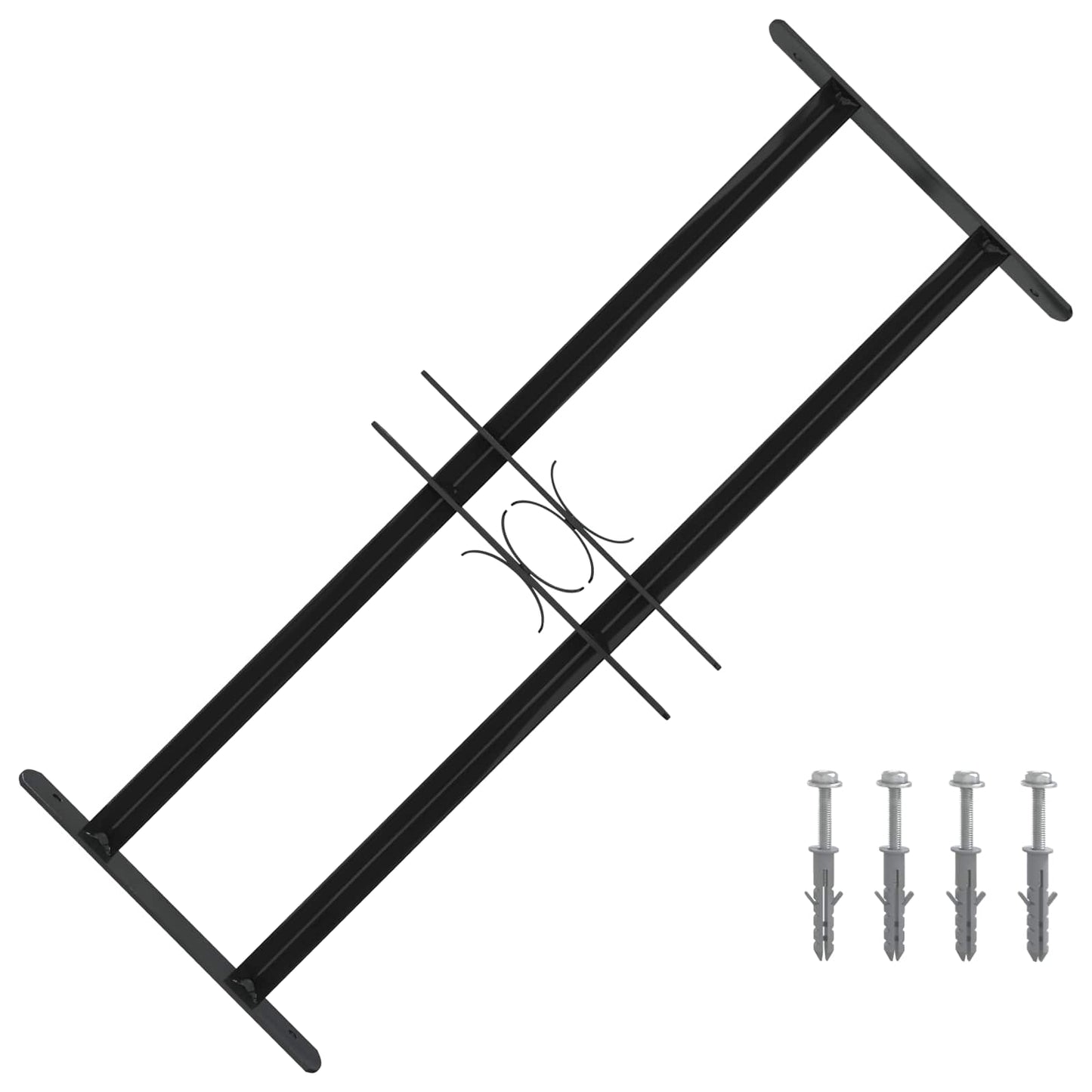 Window Security Grille 76 x 30 cm Galvanized Steel