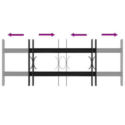 Window Security Grille 76 x 30 cm Galvanized Steel