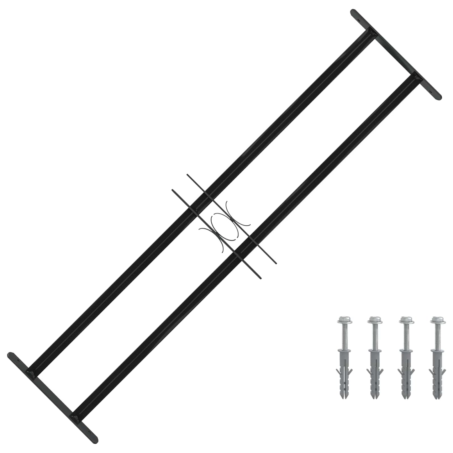 Window Security Grille 115 x 30 cm Galvanized Steel