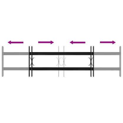 Window Security Grille 115 x 30 cm Galvanized Steel