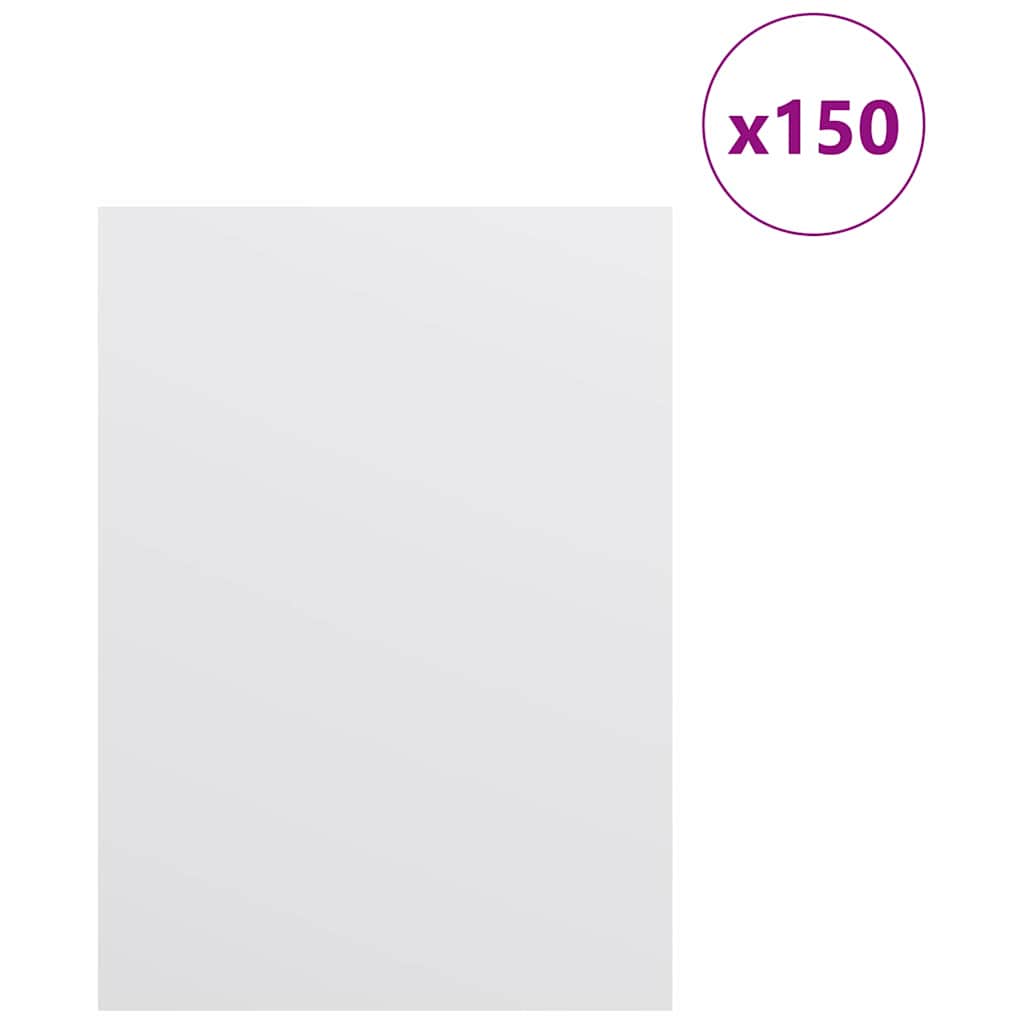 Decor Panels 150 pcs White 15 x 21 x 0.27 cm Engineered Wood