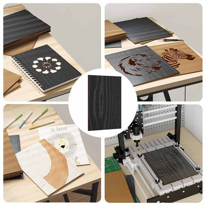 Decor Panels 150 pcs Black Oak 15 x 21 x 0.27 cm