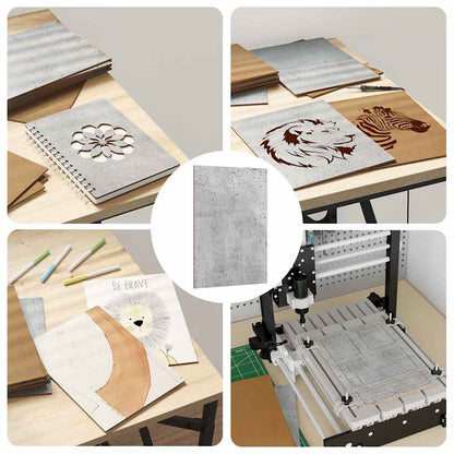 Decor Panels 50 pcs Concrete Grey 15 x 21 x 0.27 cm