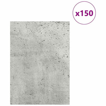 Decor Panels 150 pcs Concrete Grey 15 x 21 x 0.27 cm