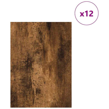 Decor Panels 12 pcs Smoked Oak 15 x 21 x 0.27 cm
