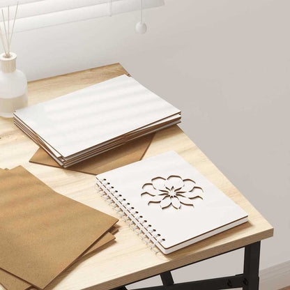 Decor Panels 50 pcs White 21 x 30 x 0.27 cm Engineered Wood
