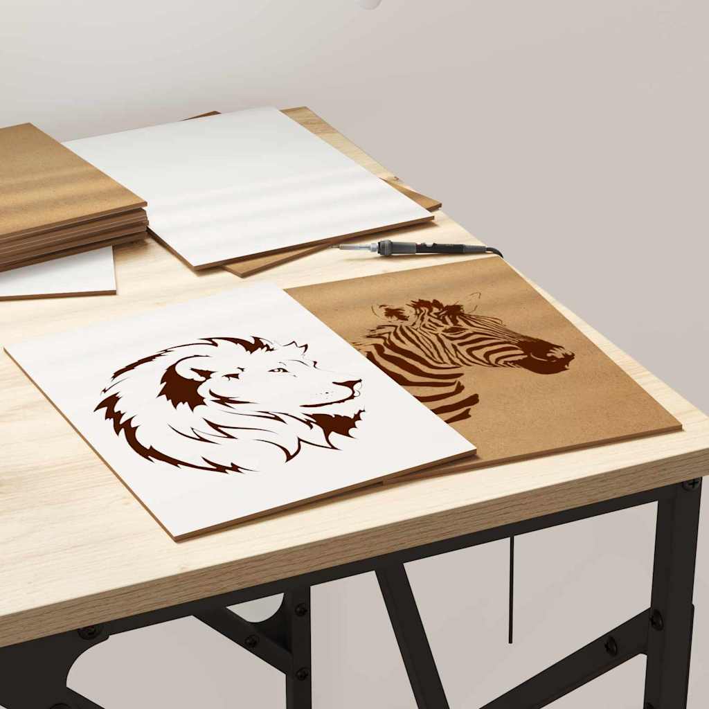 Decor Panels 50 pcs White 21 x 30 x 0.27 cm Engineered Wood