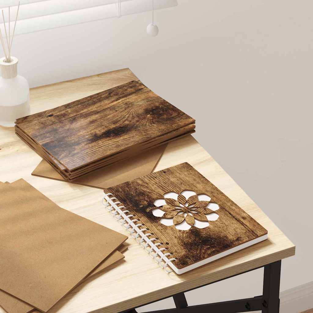 Decor Panels 50 pcs Smoked Oak 21 x 30 x 0.27 cm