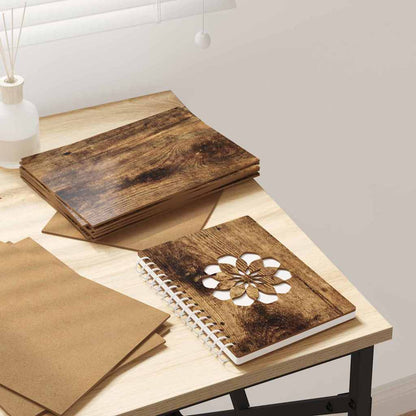 Decor Panels 50 pcs Smoked Oak 21 x 30 x 0.27 cm