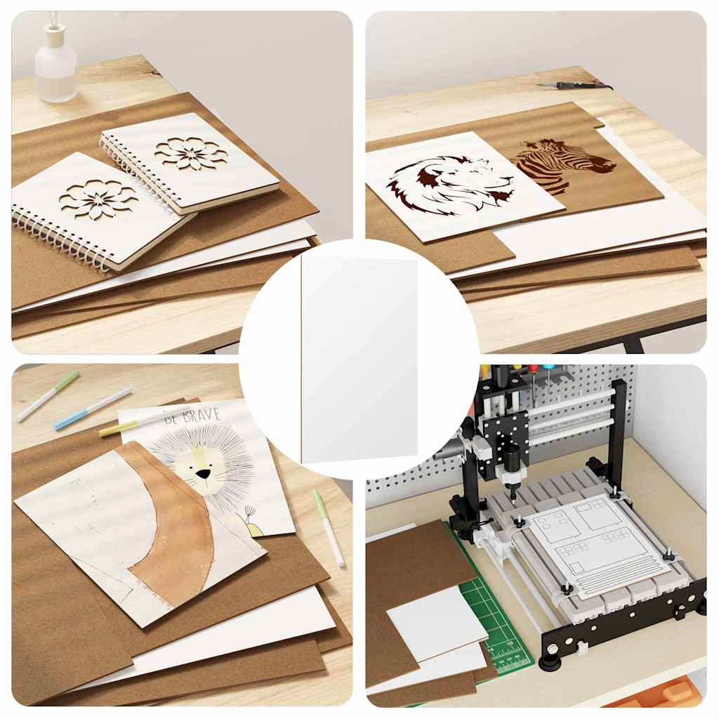 Decor Panels 12 pcs White 30 x 42 x 0.27 cm Engineered Wood