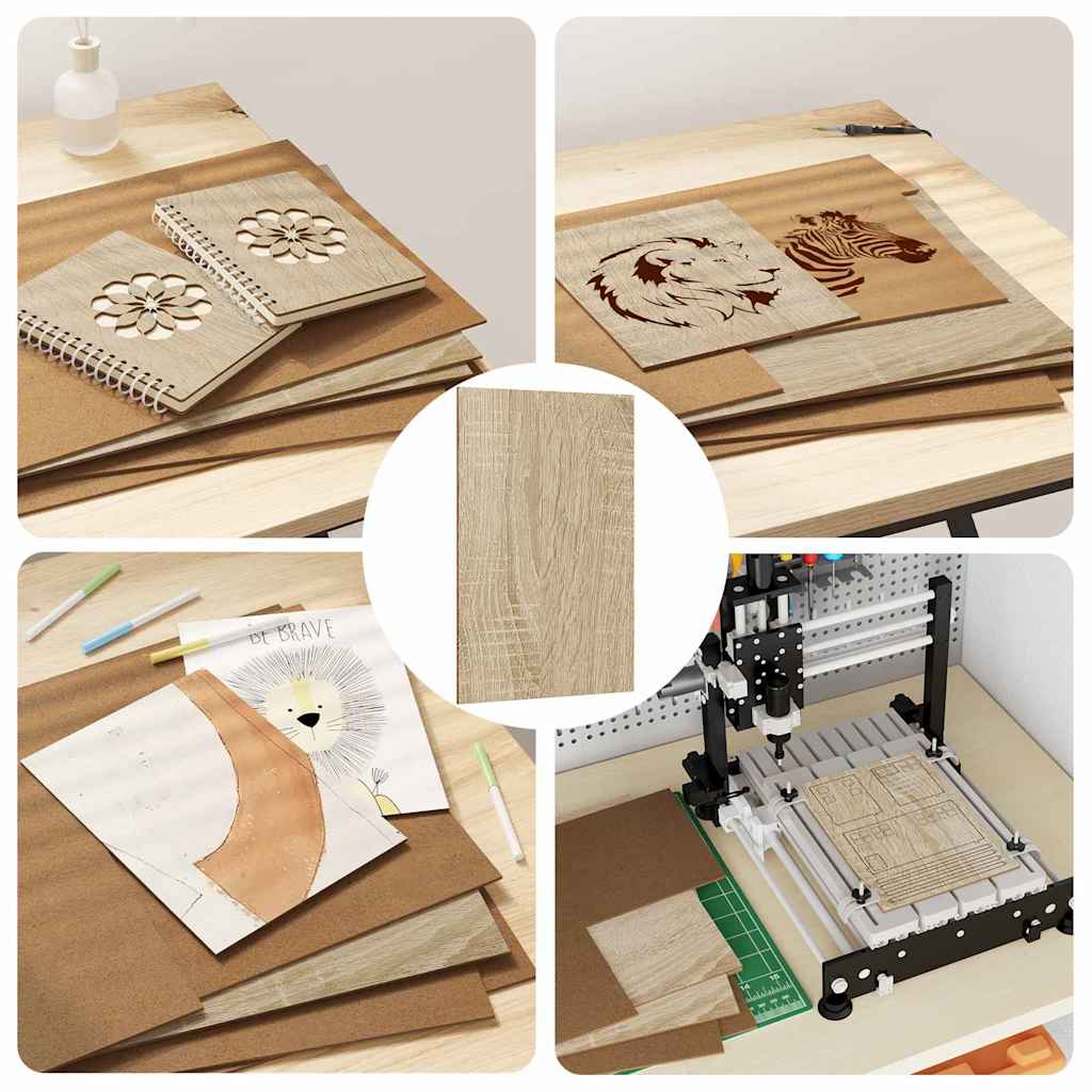 Decor Panels 12 pcs Sonoma Oak 30 x 42 x 0.27 cm