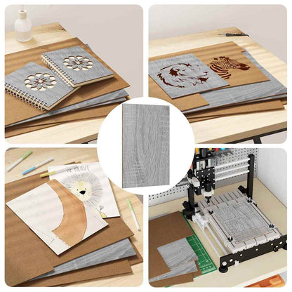 Decor Panels 50 pcs Grey Sonoma 30 x 42 x 0.27 cm