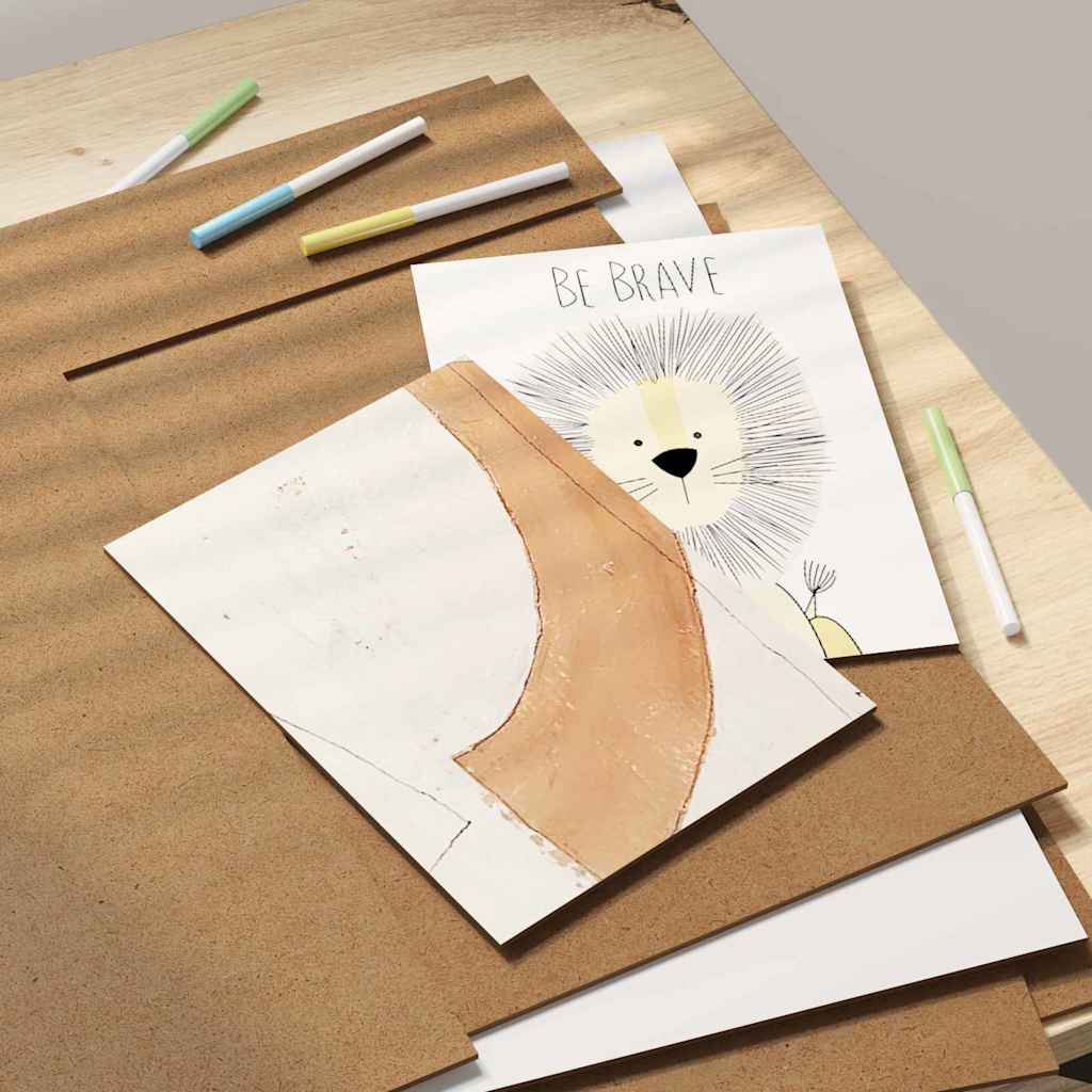Decor Panels 50 pcs White 40 x 60 x 0.27 cm Engineered Wood