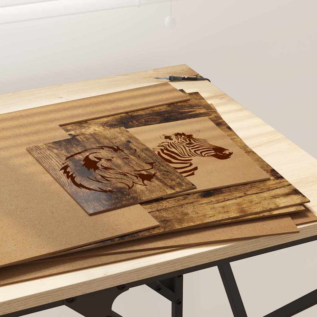 Decor Panels 50 pcs Smoked Oak 40 x 60 x 0.27 cm