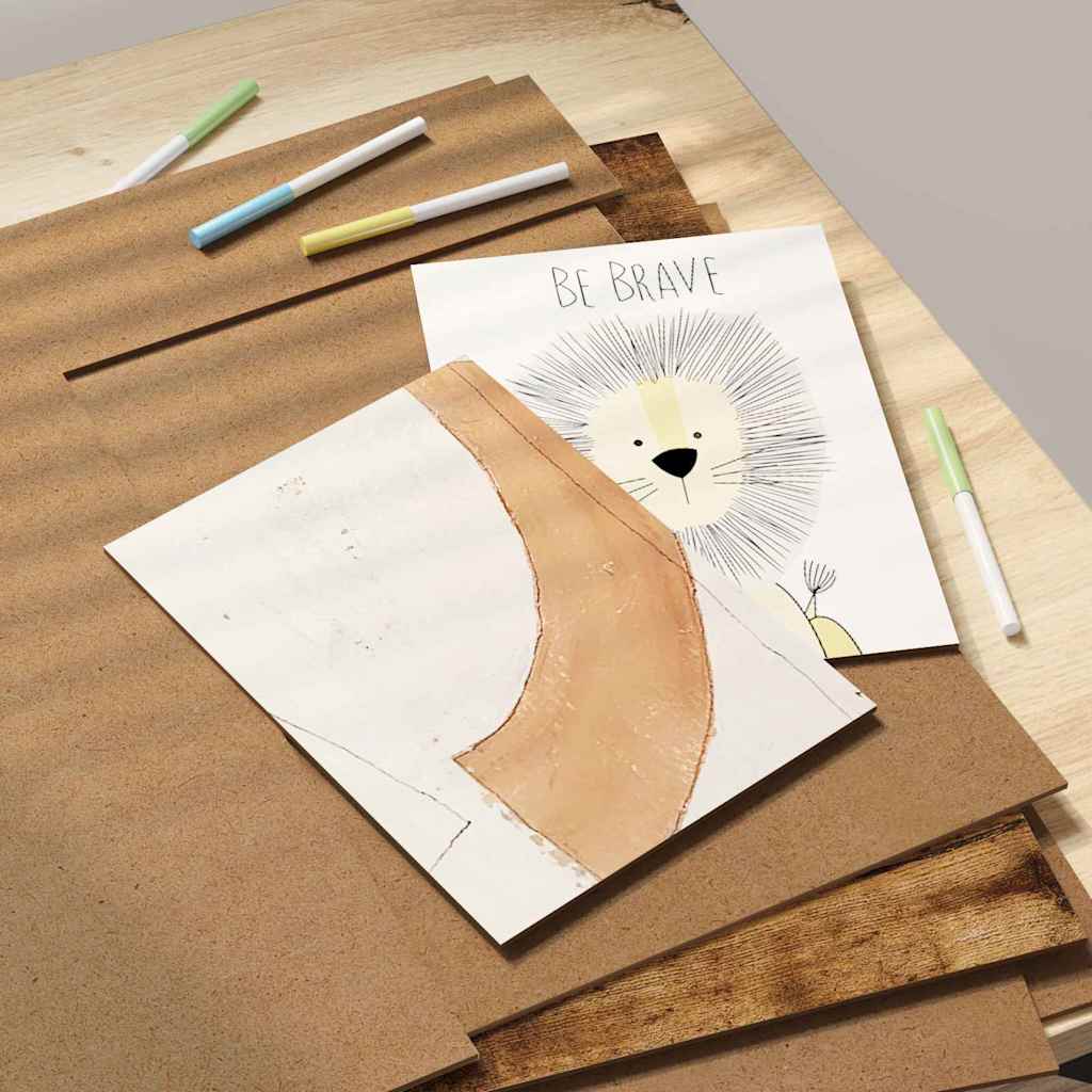 Decor Panels 50 pcs Smoked Oak 40 x 60 x 0.27 cm