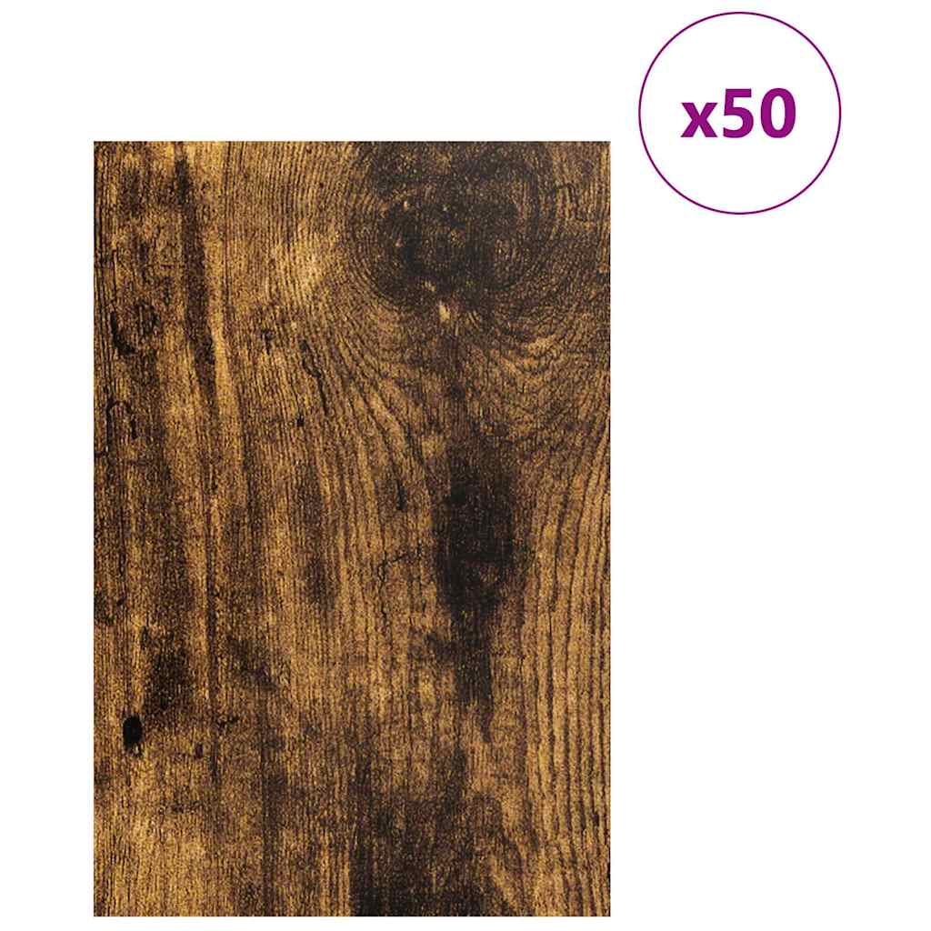 Decor Panels 50 pcs Smoked Oak 40 x 60 x 0.27 cm