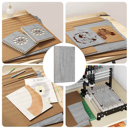 Decor Panels 50 pcs Grey Sonoma 40 x 60 x 0.27 cm