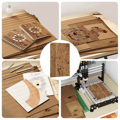 Decor Panels 50 pcs Old Wood 40 x 60 x 0.27 cm Engineered Wood