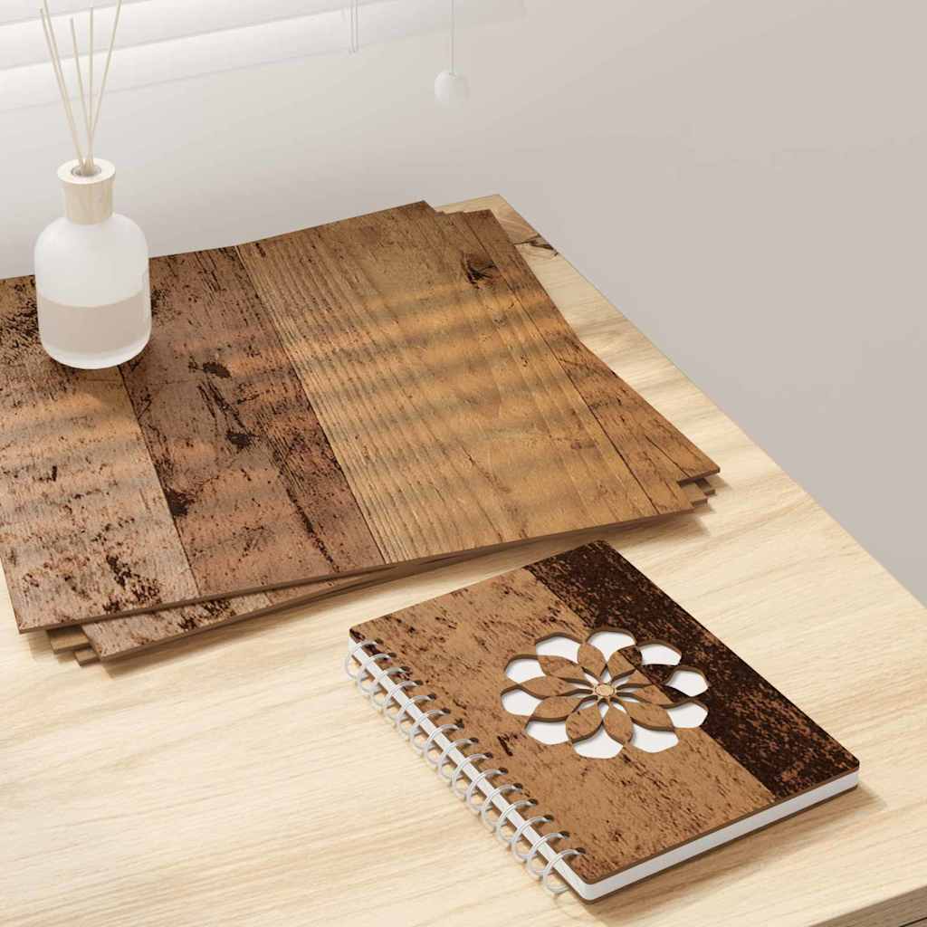 Decor Panels 12 pcs Old Wood 30 x 30 x 0.27 cm Engineered Wood