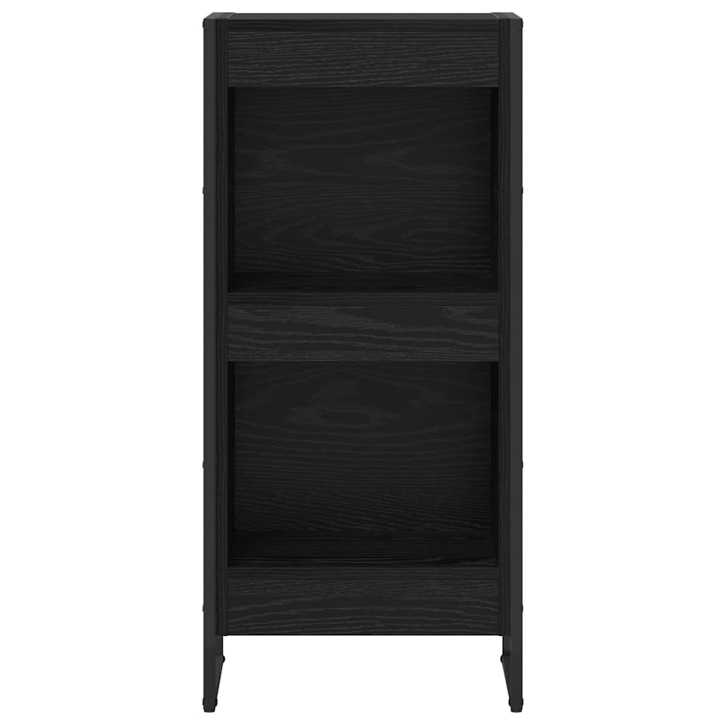 Book Cabinet Black Oak 40 x 30 x 86.5 cm Engineered Wood