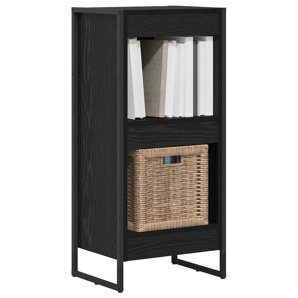 Book Cabinet 40 x 30 x 86.5 cm Engineered Wood Black Oak