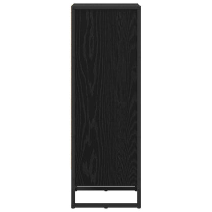 Book Cabinet Black Oak 40 x 30 x 86.5 cm Engineered Wood