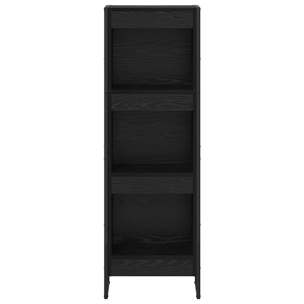 Book Cabinet 40 x 30 x 121 cm Engineered Wood Black Oak