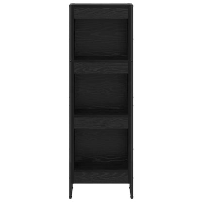 Book Cabinet 40 x 30 x 121 cm Engineered Wood Black Oak
