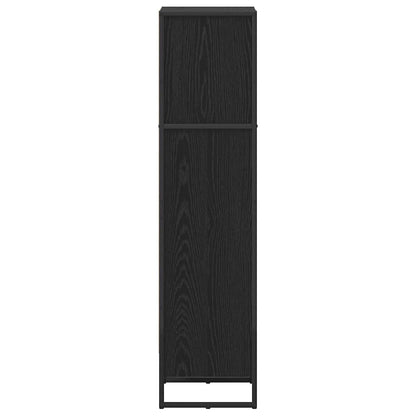 Book Cabinet 40 x 30 x 121 cm Engineered Wood Black Oak