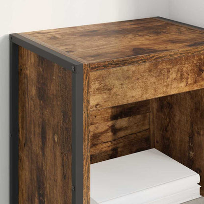 Book Cabinet Smoke Oak 40 x 30 x 121 cm Engineered Wood