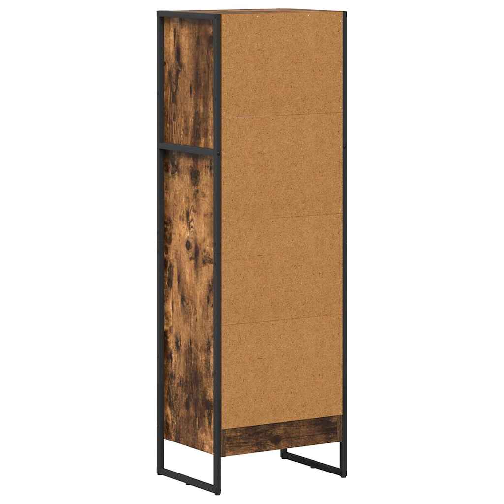 Book Cabinet Smoke Oak 40 x 30 x 121 cm Engineered Wood