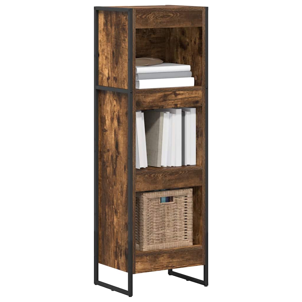 Book Cabinet Smoke Oak 40 x 30 x 121 cm Engineered Wood