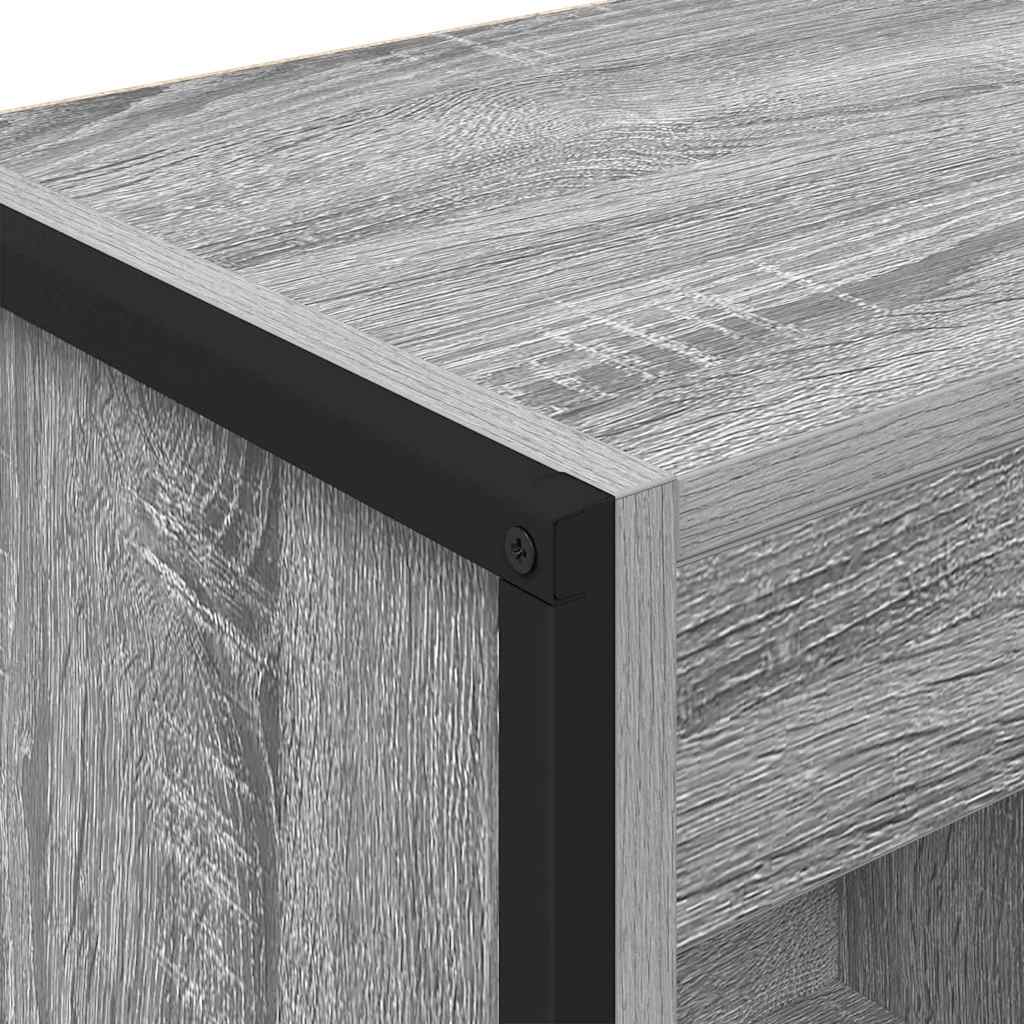 Book Cabinet Grey Sonoma 40 x 30 x 121 cm Engineered Wood