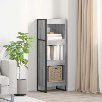 Book Cabinet 40 x 30 x 121 cm Engineered Wood Grey Sonoma