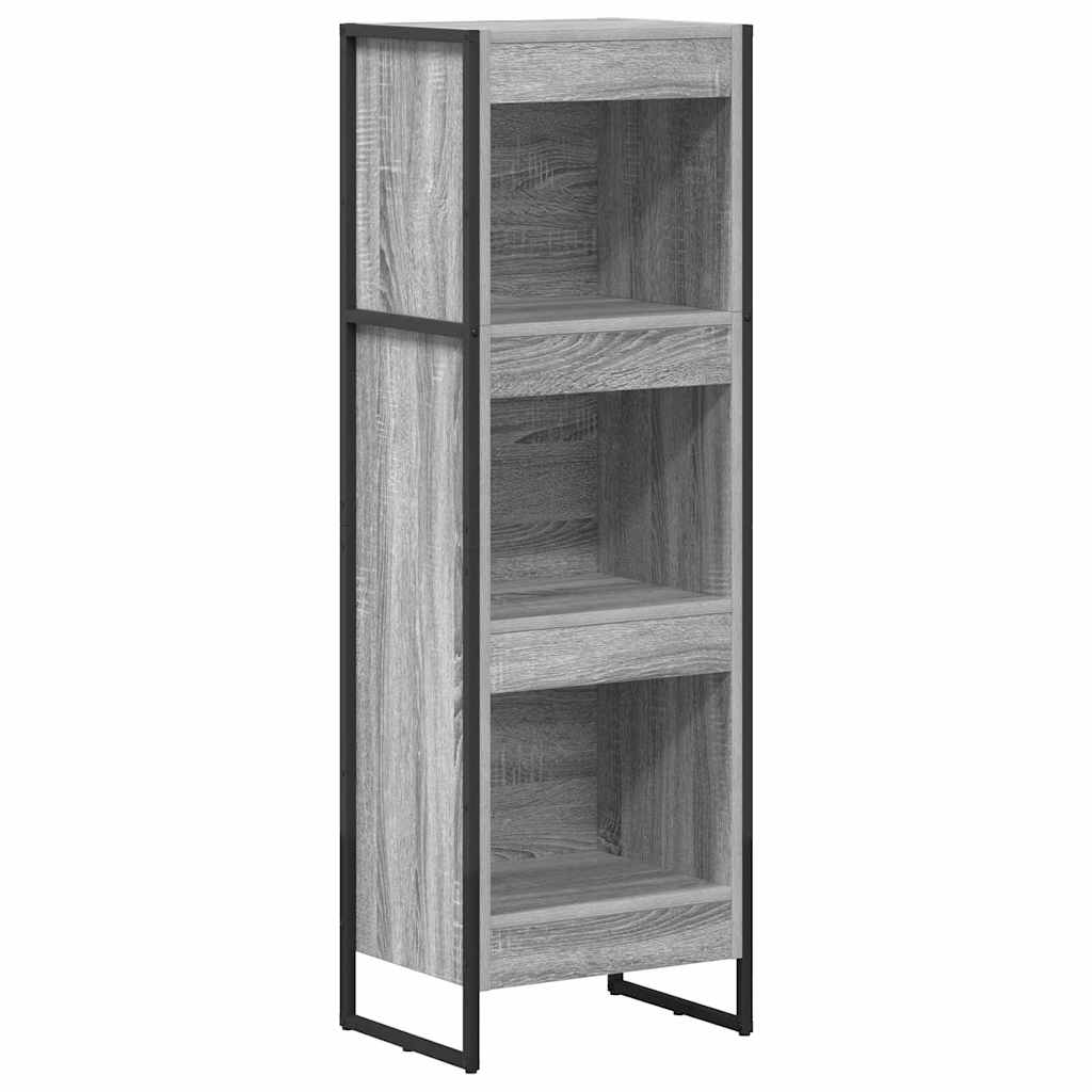 Book Cabinet Grey Sonoma 40 x 30 x 121 cm Engineered Wood