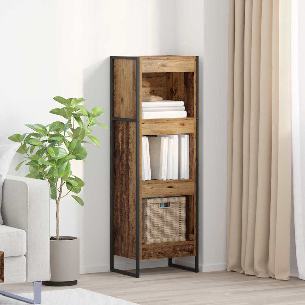 Book Cabinet Old Wood 40 x 30 x 121 cm Engineered Wood