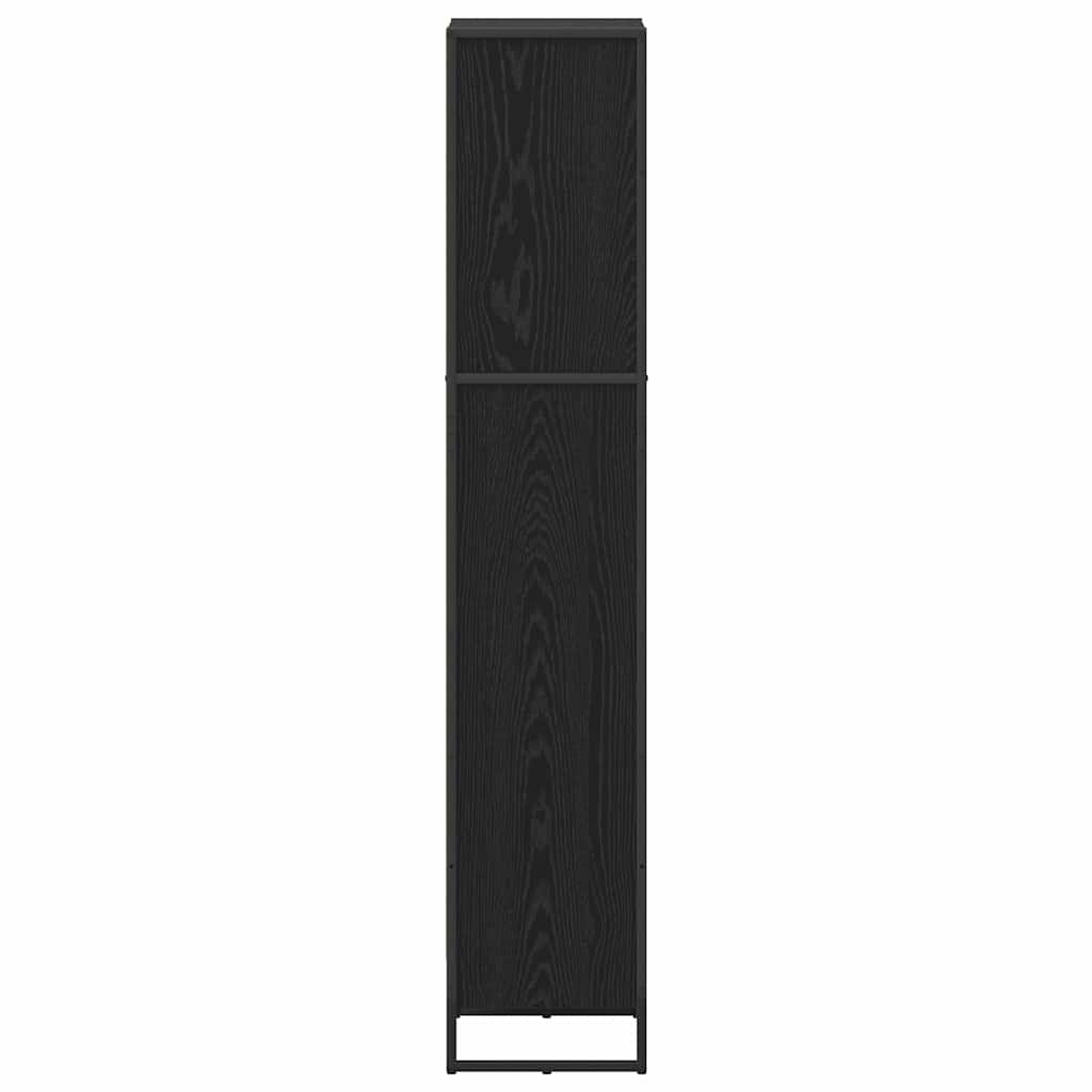 Book Cabinet 40 x 30 x 155 cm Engineered Wood Black Oak